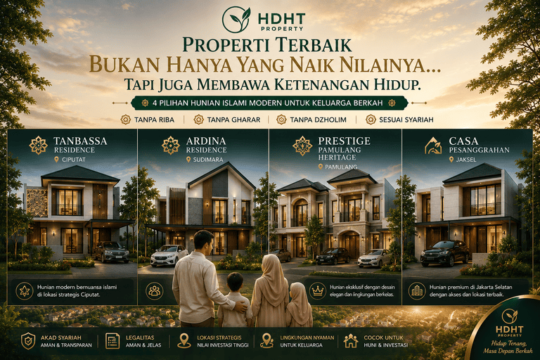 Keluarga bahagia di hunian islami